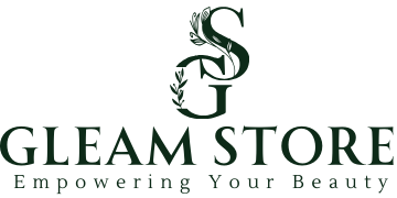 Logo of Gleam Store with a stylized letter 'S' on a white background